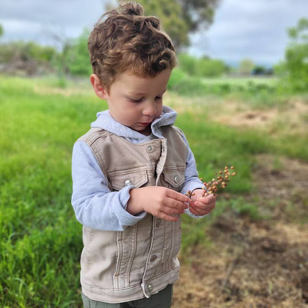 nature-curriculum image little boy in a meadow